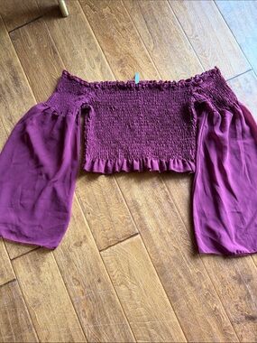 Live 4 Truth Burgundy Smocked Top